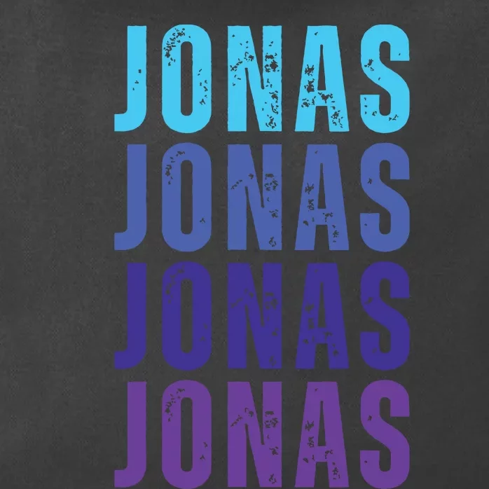 First Name Jonas I Love Jonas Zip Tote Bag