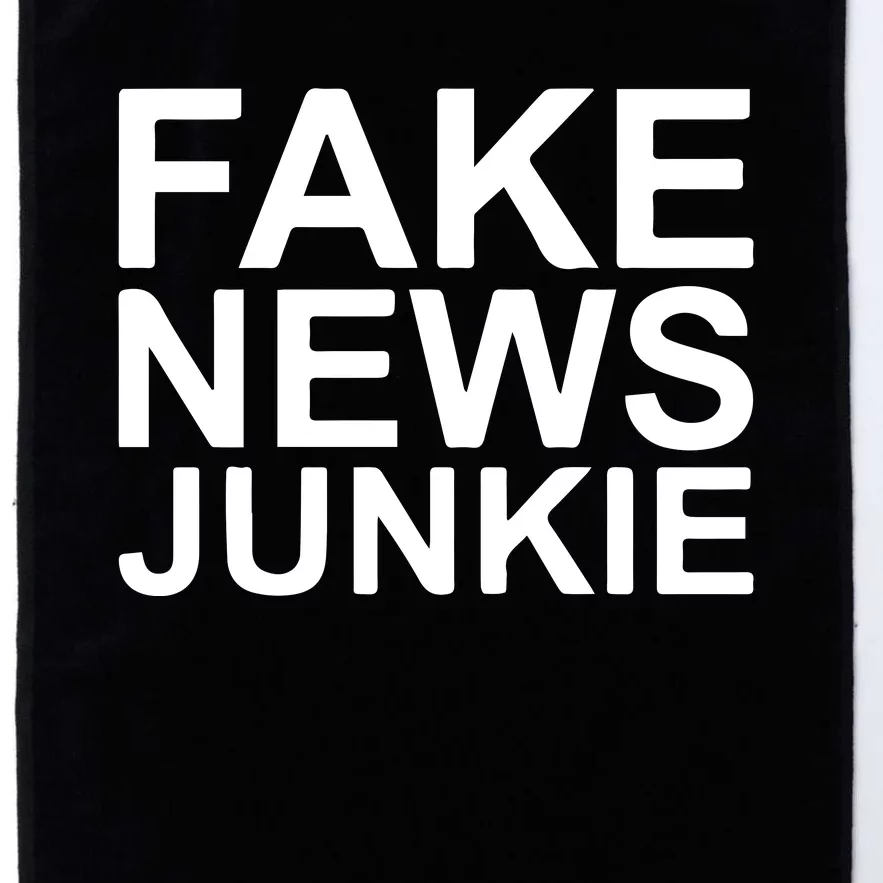 Fake News Junkie Platinum Collection Golf Towel