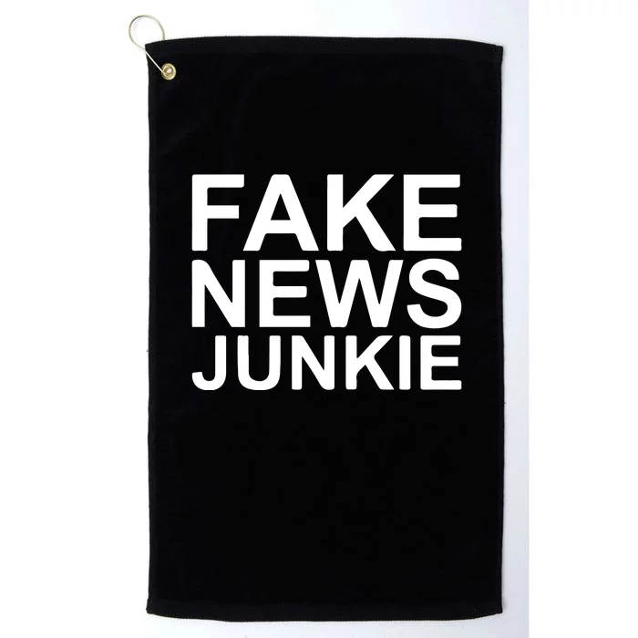 Fake News Junkie Platinum Collection Golf Towel