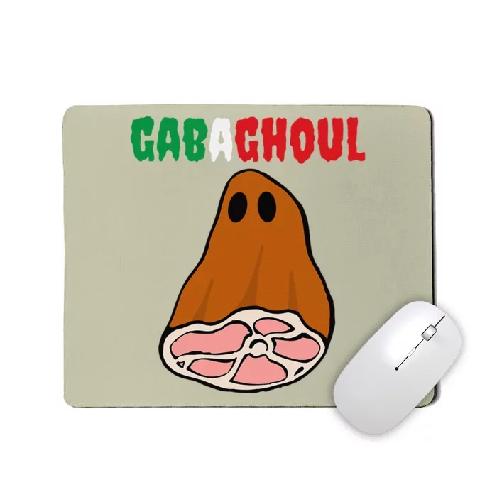 Funny New Jersey Slang Gabagool Spooky Halloween Gabaghoul Mousepad