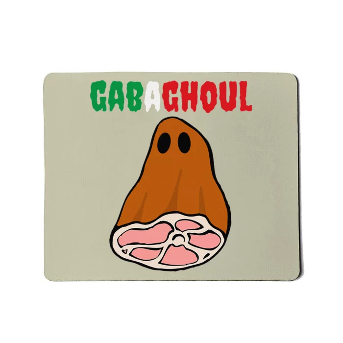 Funny New Jersey Slang Gabagool Spooky Halloween Gabaghoul Mousepad