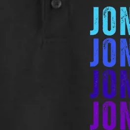 First Name Jonas I Love Jonas Dry Zone Grid Performance Polo