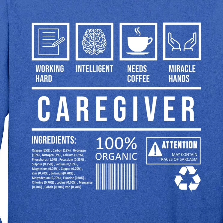 Funny Nurse Job Caregiver Great Gift Tall Long Sleeve T-Shirt