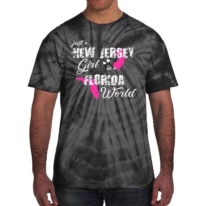 Funny New Jersey S Just A New Jersey Girl In A Florida Tie-Dye T-Shirt