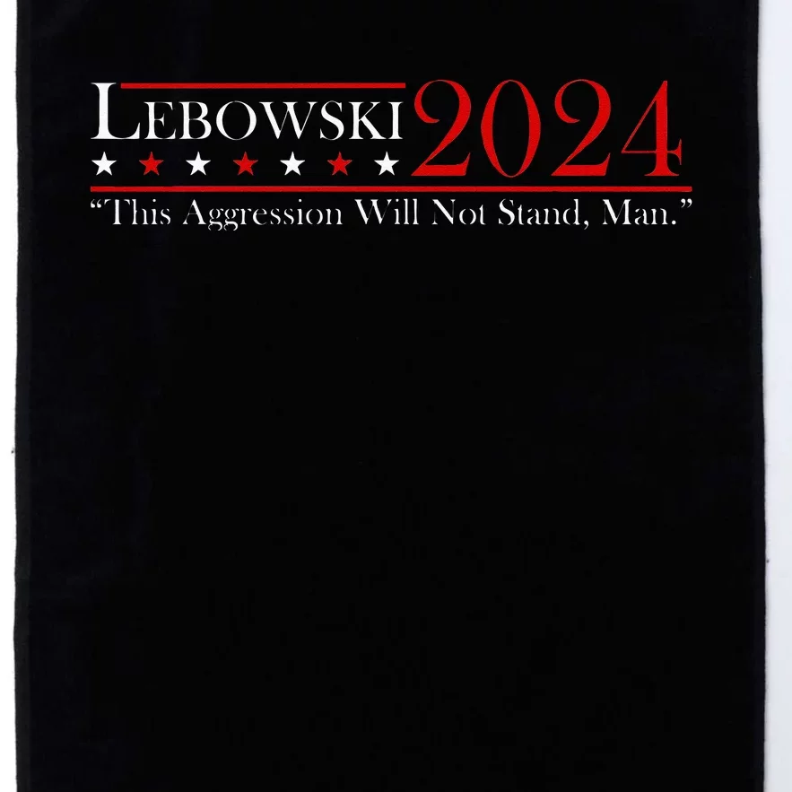 Funny Name Lebowski Political Election Vote 2024 Men Women Platinum Collection Golf Towel