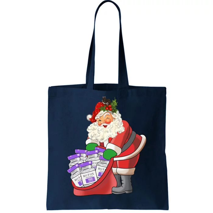 Funny Nurse Life Aesthetic Nurse Christmas Santa Claus Tote Bag