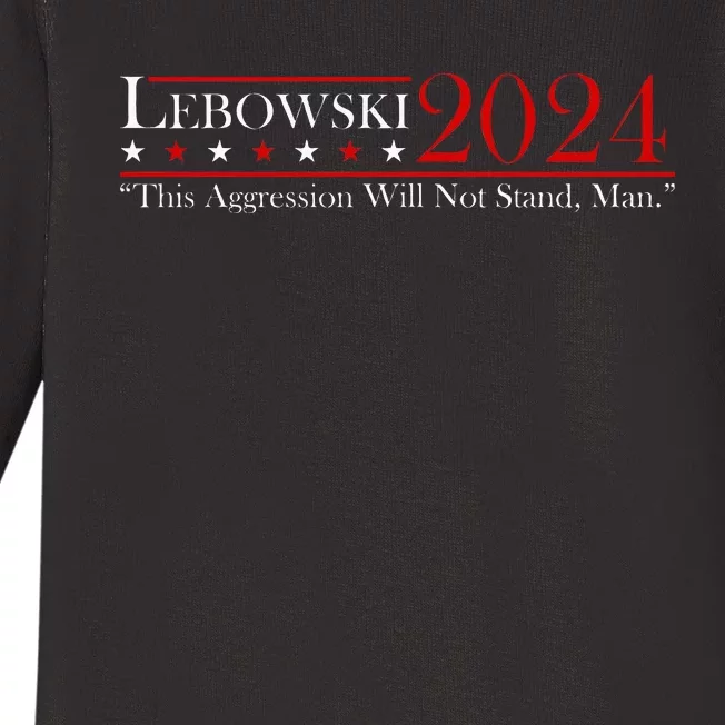 Funny Name Lebowski Political Election Vote 2024 Baby Long Sleeve Bodysuit