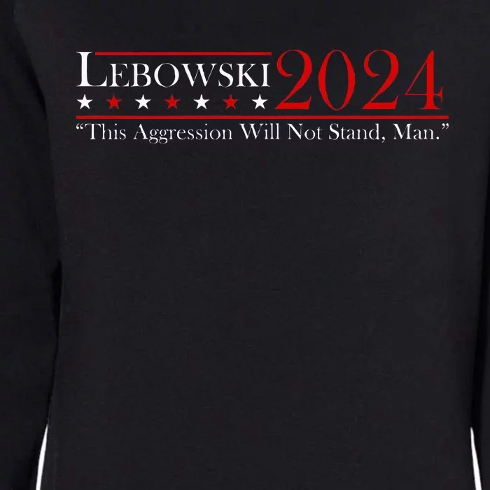 Funny Name Lebowski Political Election Vote 2024 Womens California Wash Sweatshirt