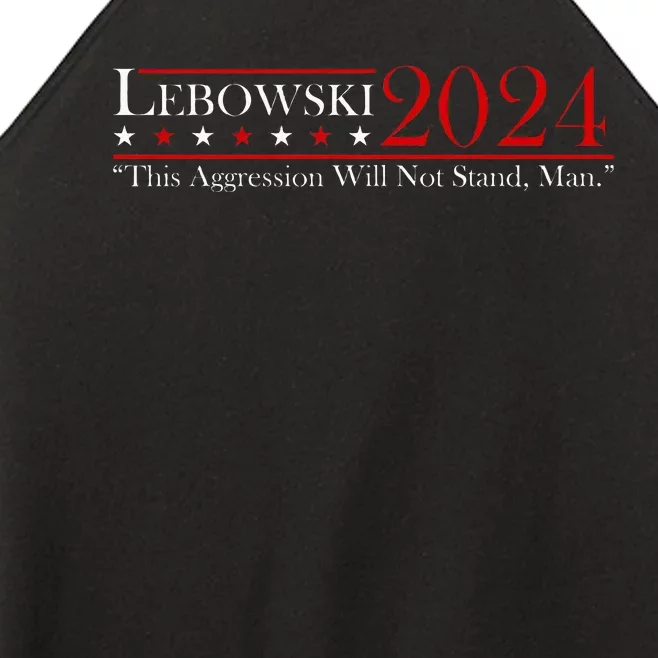 Funny Name Lebowski Political Election Vote 2024 Women’s Perfect Tri Rocker Tank