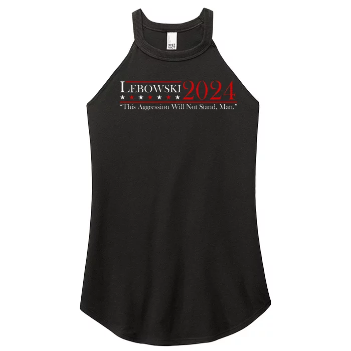 Funny Name Lebowski Political Election Vote 2024 Women’s Perfect Tri Rocker Tank