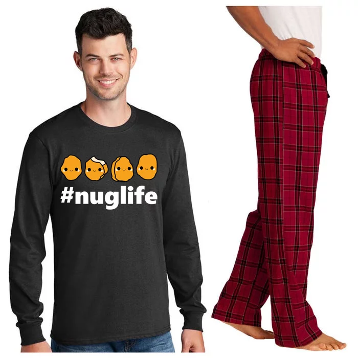 Funny Nug Life Chicken Nugget Costume Gift Long Sleeve Pajama Set