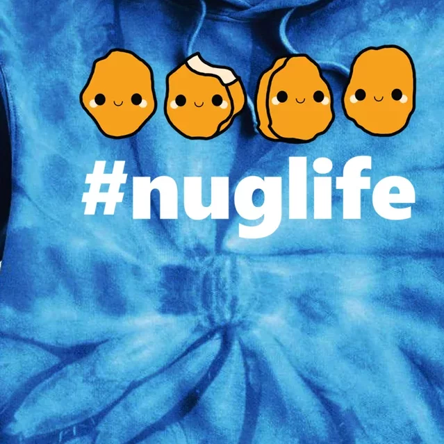 Funny Nug Life Chicken Nugget Costume Gift Tie Dye Hoodie