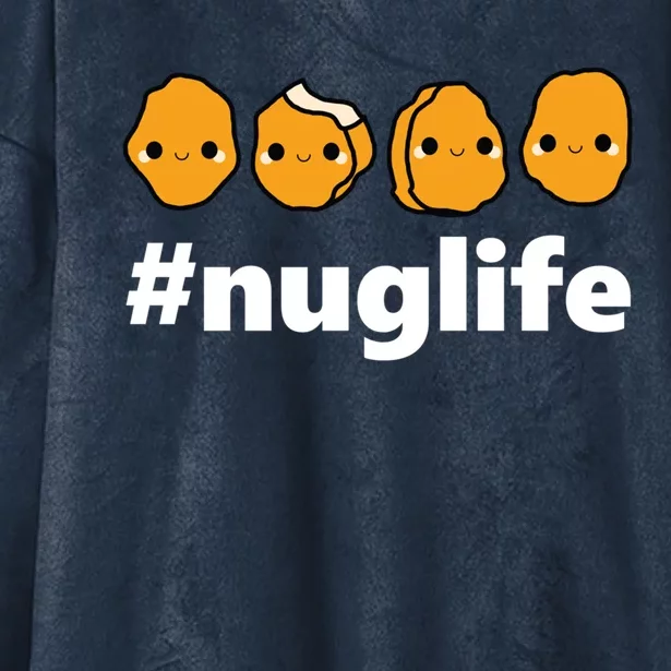 Funny Nug Life Chicken Nugget Costume Gift Hooded Wearable Blanket