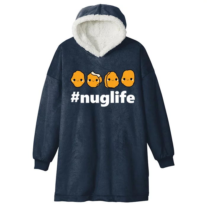 Funny Nug Life Chicken Nugget Costume Gift Hooded Wearable Blanket