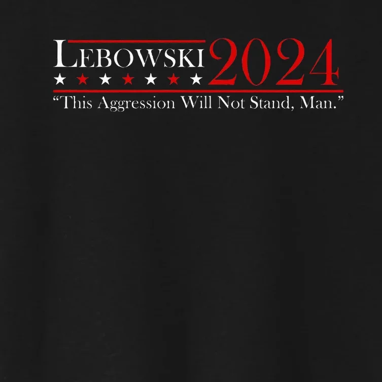 Funny Name Lebowski Political Election Vote 2024 Women's Crop Top Tee