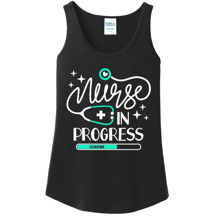 Future Nurse Life Nursing School Student Nurse In Progress Ladies Essential Tank