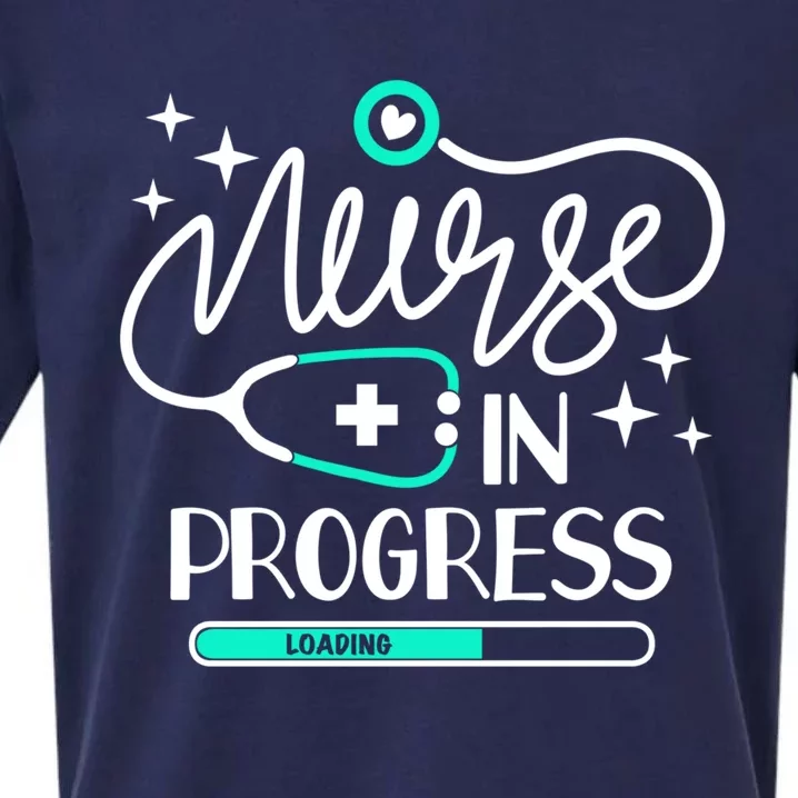 Future Nurse Life Nursing School Student Nurse In Progress Sueded Cloud Jersey T-Shirt