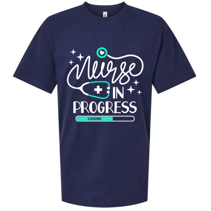 Future Nurse Life Nursing School Student Nurse In Progress Sueded Cloud Jersey T-Shirt