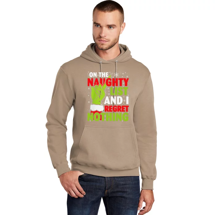 Funny Naughty List Christmas Xmas Santa Hoodie