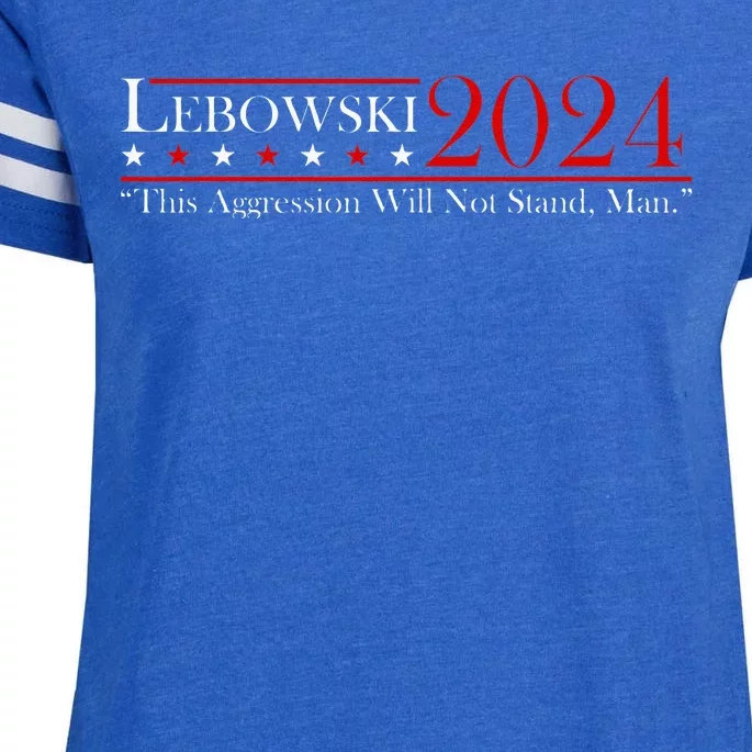 Funny Name Lebowski Political Election Vote 2024 Men Women Enza Ladies Jersey Football T-Shirt