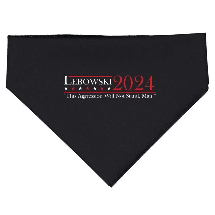 Funny Name Lebowski Political Election Vote 2024 USA-Made Doggie Bandana