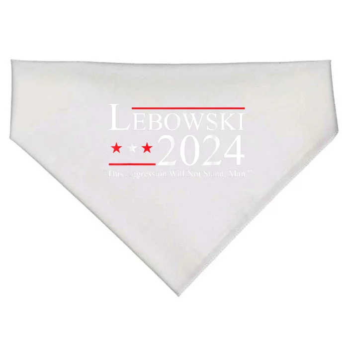 Funny Name Lebowski Political Election Vote 2024 USA-Made Doggie Bandana