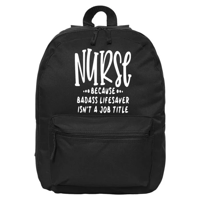 Funny Nurse Life Quote 16 in Basic Backpack