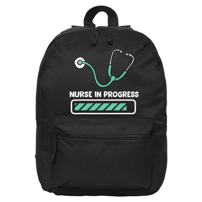 Funny Nurse Lover Nurse In Progress Future Nurse 16 in Basic Backpack