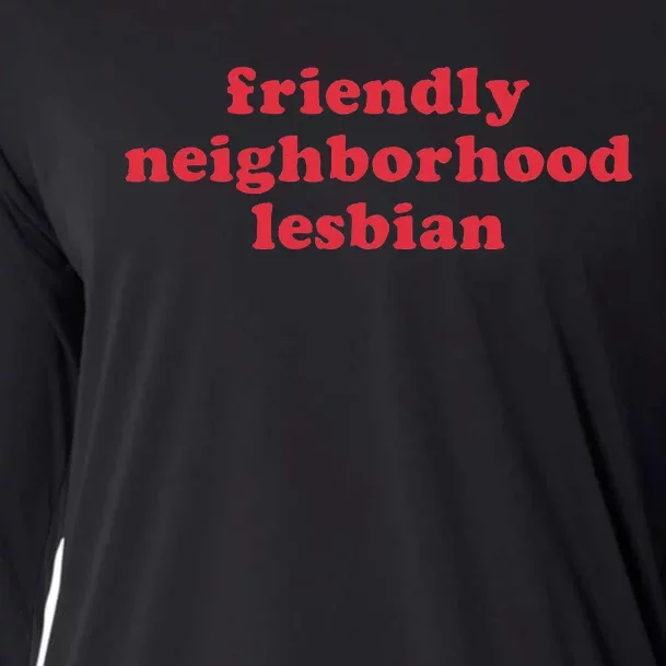 Friendly Neighborhood Lesbian Pride Cooling Performance Long Sleeve Crew