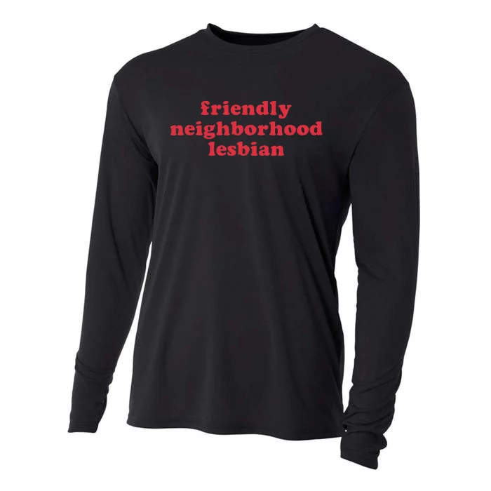 Friendly Neighborhood Lesbian Pride Cooling Performance Long Sleeve Crew