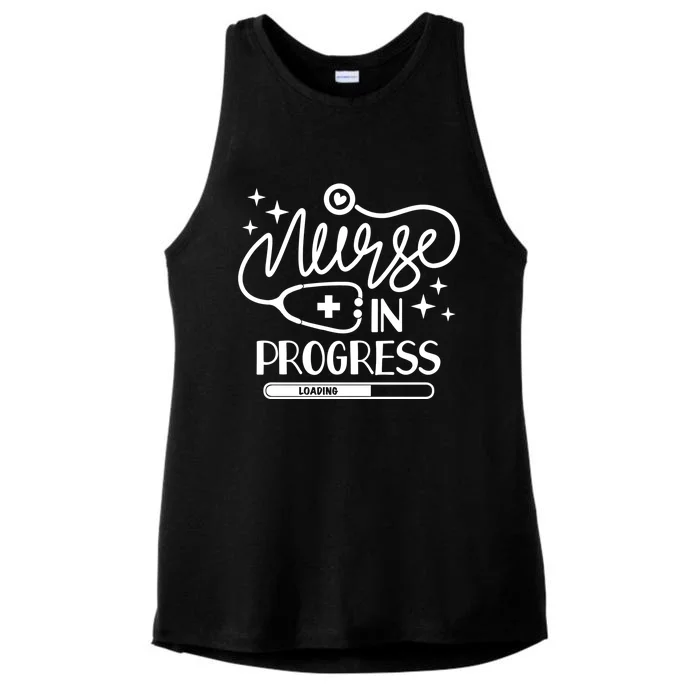 Future Nurse Life Nursing School Student Nurse In Progress Gift Ladies Tri-Blend Wicking Tank