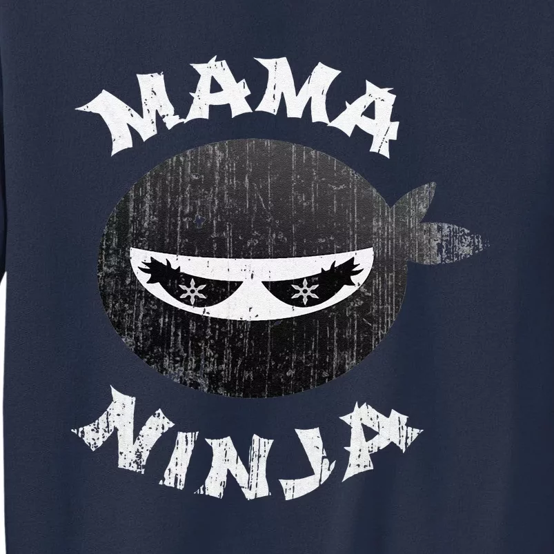 Funny Ninja Mama Multitasking WAHM Baby Birthday New Mom Sweatshirt