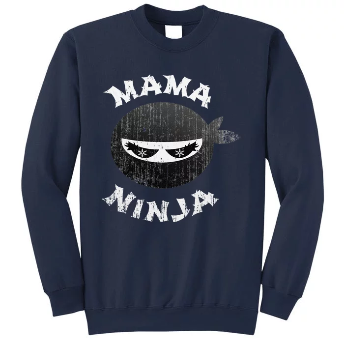 Funny Ninja Mama Multitasking WAHM Baby Birthday New Mom Sweatshirt