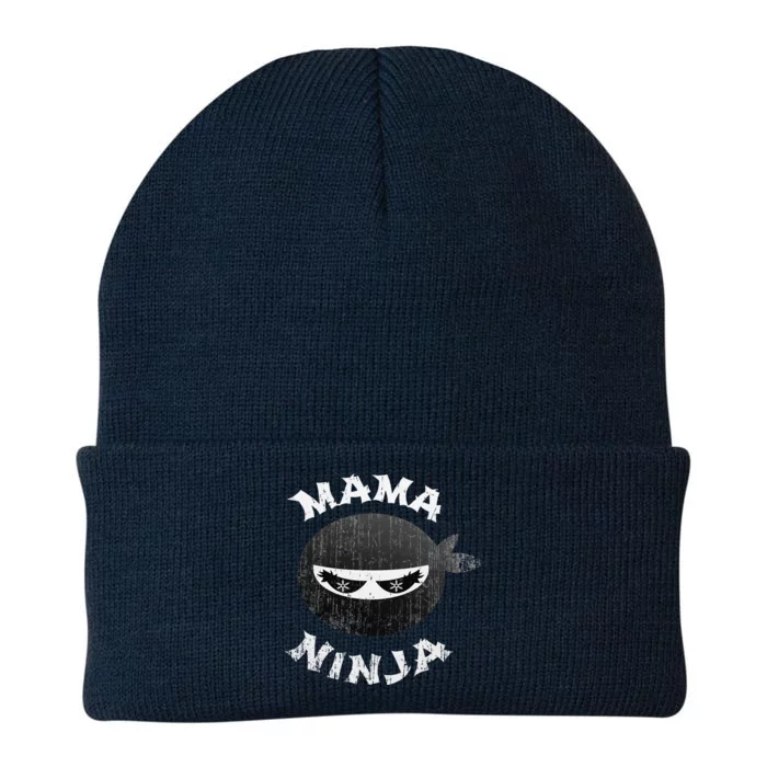 Funny Ninja Mama Multitasking WAHM Baby Birthday New Mom Knit Cap Winter Beanie