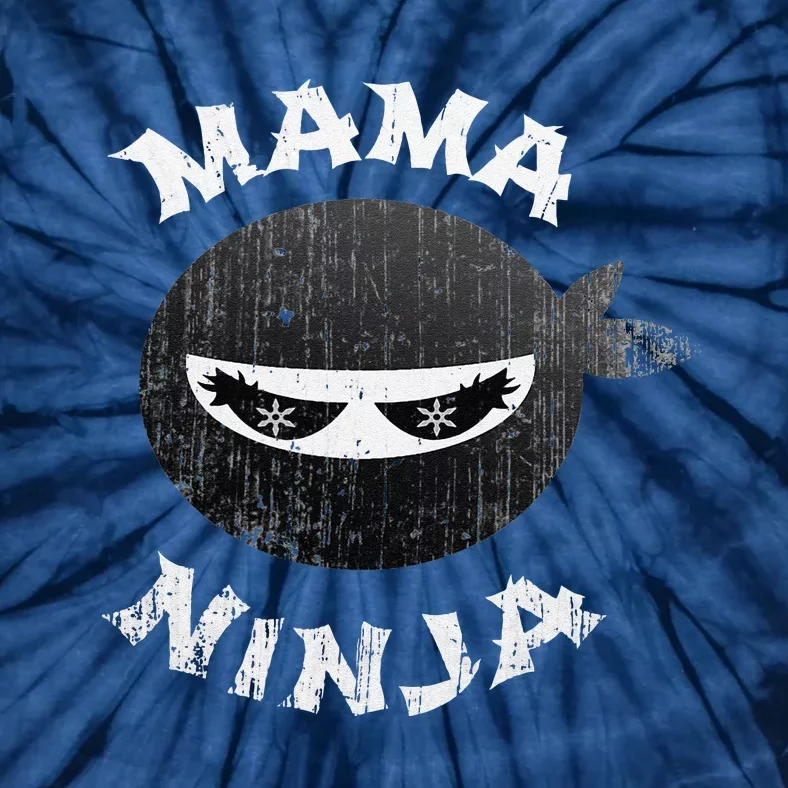 Funny Ninja Mama Multitasking WAHM Baby Birthday New Mom Tie-Dye T-Shirt