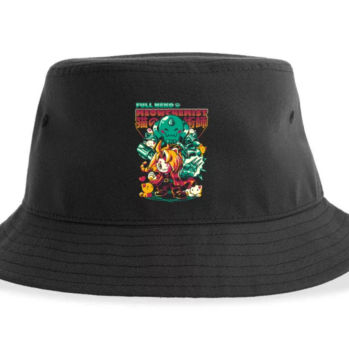 Full Neko Meowchemist Sustainable Bucket Hat