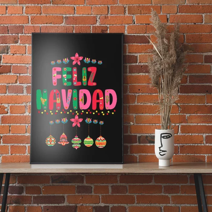 Feliz Navidad Mexican Christmas Funny Xmas Lights Decoration Poster