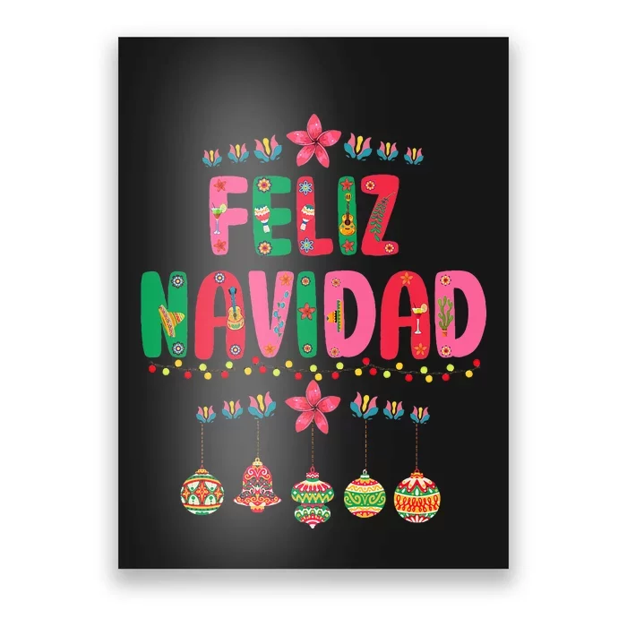 Feliz Navidad Mexican Christmas Funny Xmas Lights Decoration Poster