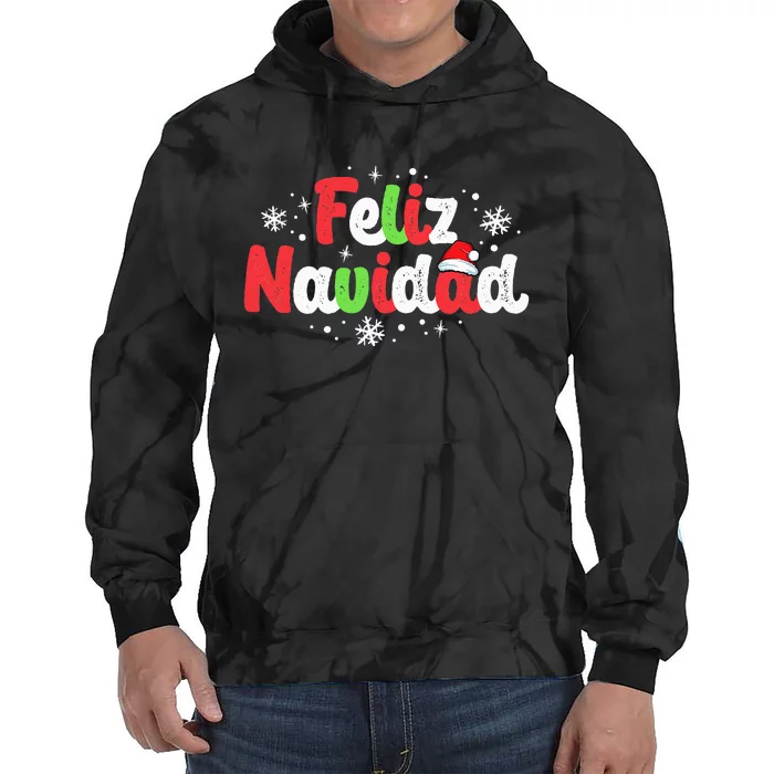 Feliz Navidad Matching Family Spanish Christmas Mexican Xmas Tie Dye Hoodie