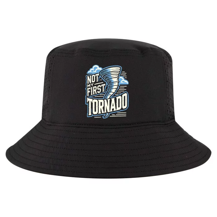 Funny Not My First Tornado Retro Storm Chaser Cool Comfort Performance Bucket Hat