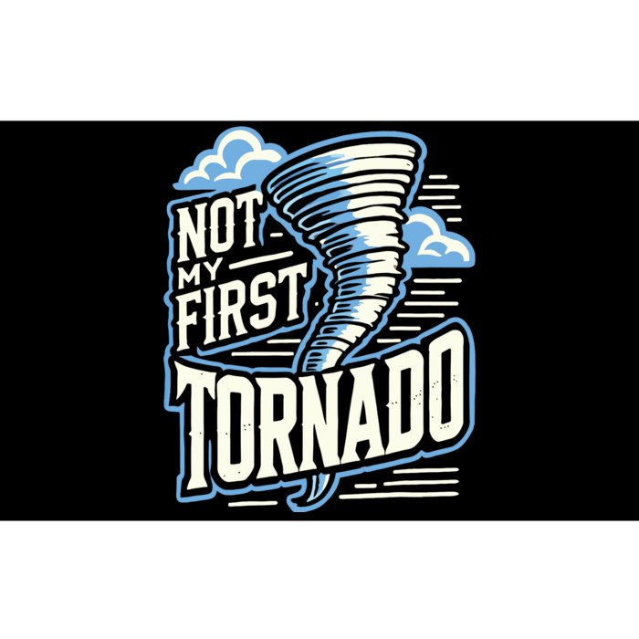 Funny Not My First Tornado Retro Storm Chaser Bumper Sticker