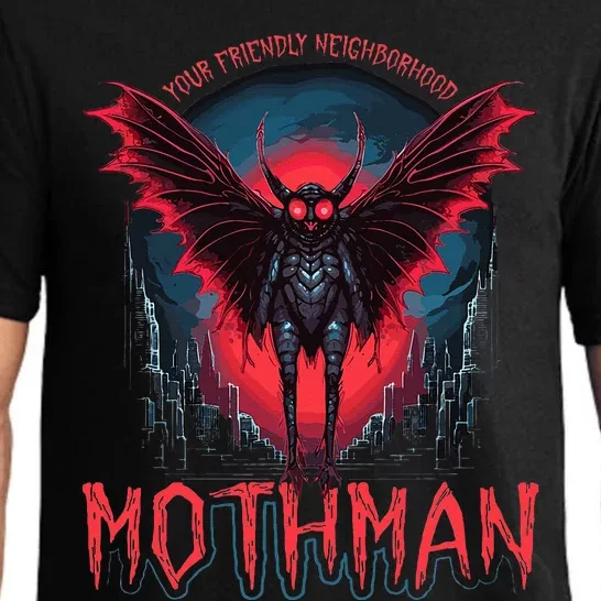 Friendly Neighborhood Mothman Cryptid Folklore Mothman Pajama Set