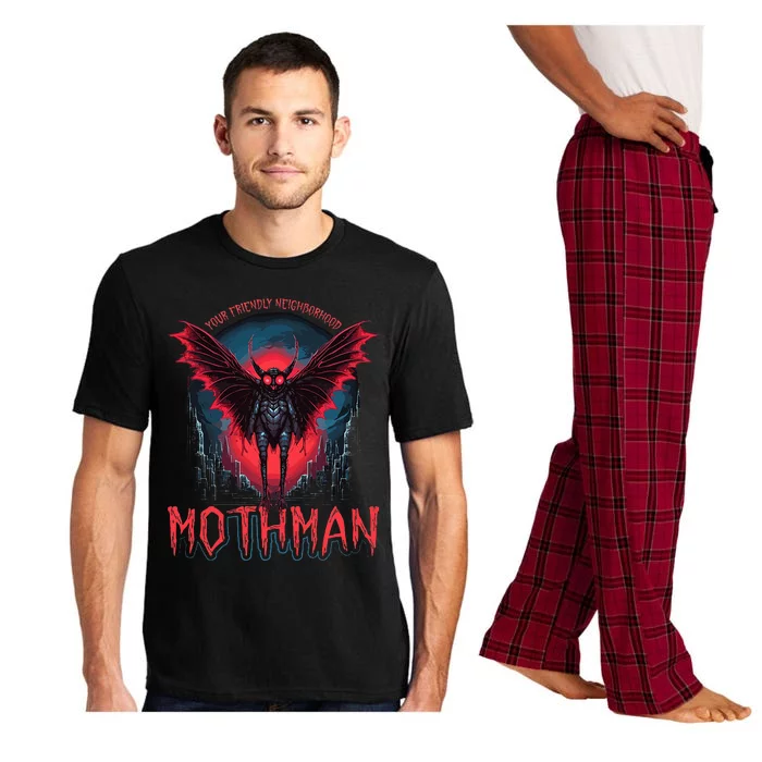 Friendly Neighborhood Mothman Cryptid Folklore Mothman Pajama Set