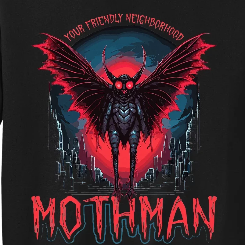 Friendly Neighborhood Mothman Cryptid Folklore Mothman Tall Sweatshirt