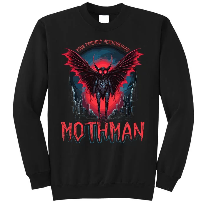 Friendly Neighborhood Mothman Cryptid Folklore Mothman Tall Sweatshirt