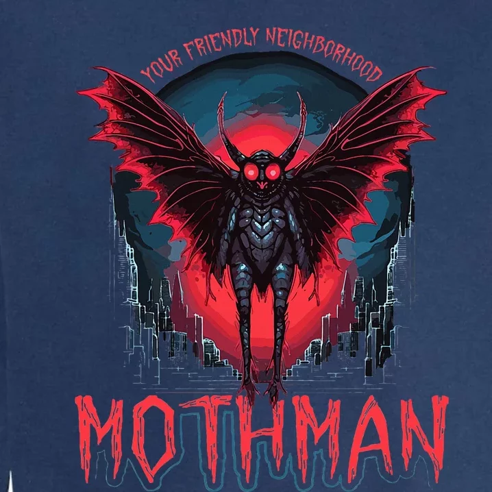 Friendly Neighborhood Mothman Cryptid Folklore Mothman Garment-Dyed Sweatshirt