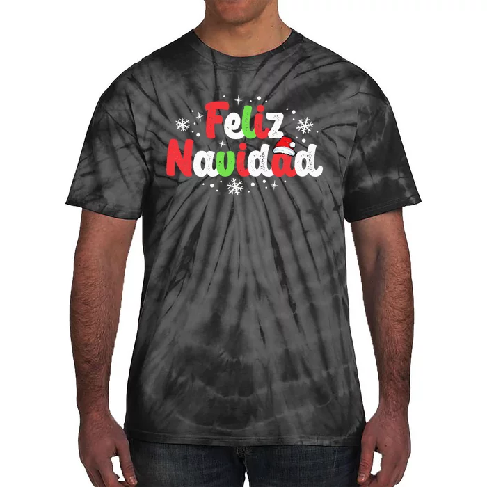 Feliz Navidad Matching Family Spanish Christmas Mexican Xmas Tie-Dye T-Shirt