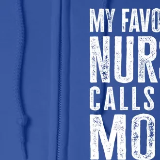 Funny Nurse Mom Gift Full Zip Hoodie