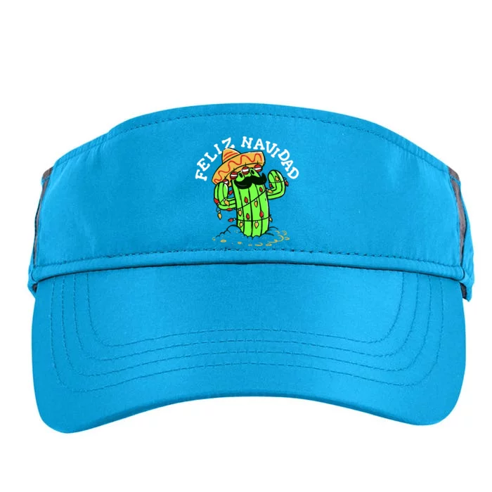 Feliz Navidad Merry Christmas Cactus Funny Humor Spanish Adult Drive Performance Visor