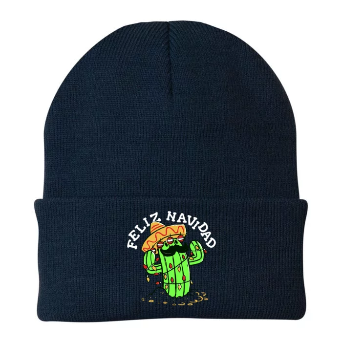 Feliz Navidad Merry Christmas Cactus Funny Humor Spanish Knit Cap Winter Beanie